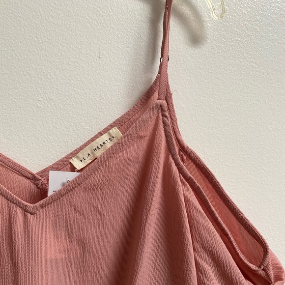 L.A. Hearts Cold Shoulder Tie Sleeveless Top XS - Picture 3 of 5